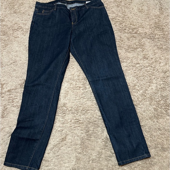 Michael Kors dark denim straight leg jeans - Picture 2 of 11